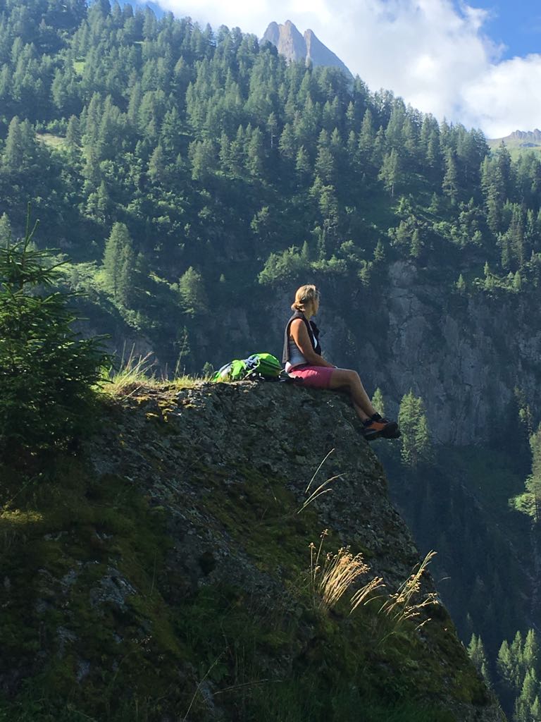 Susanne beim Wandern