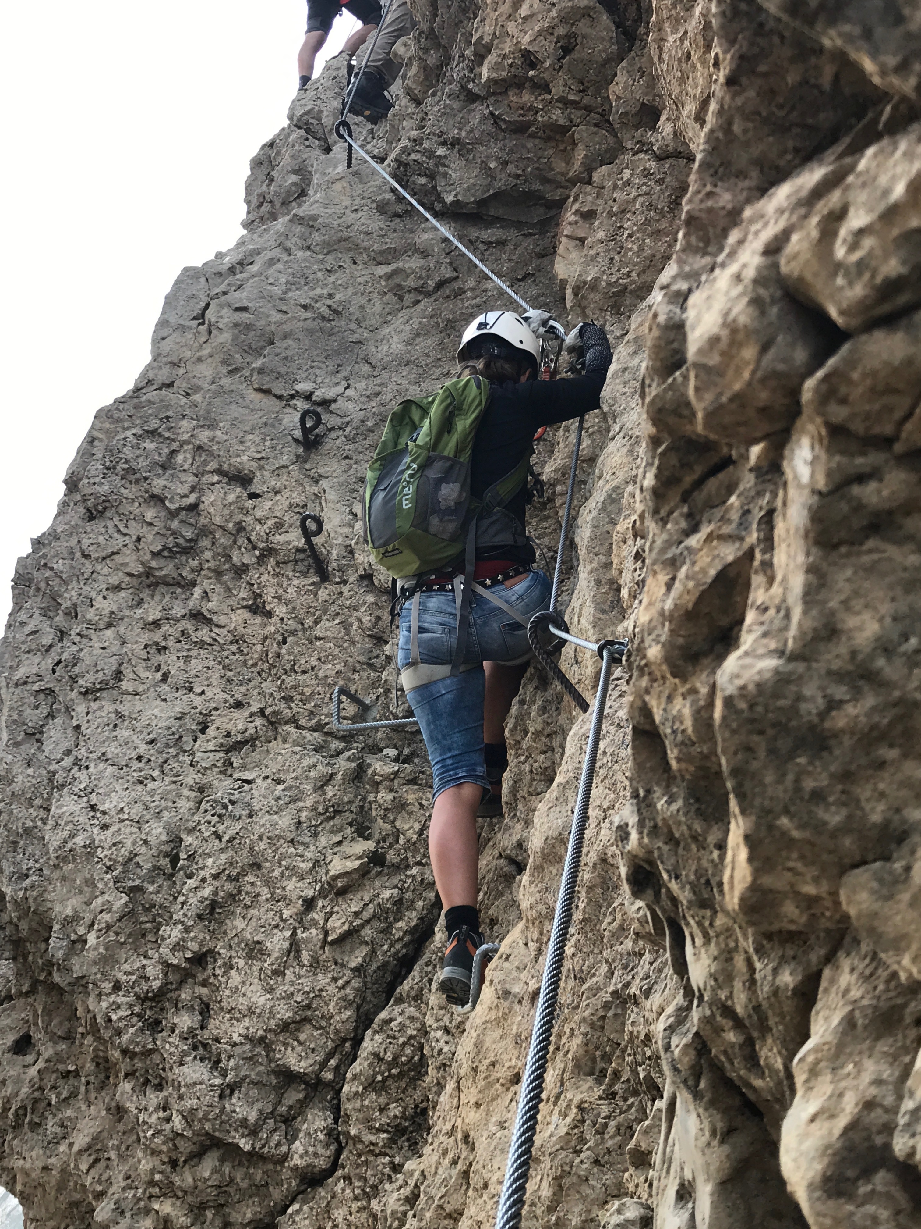 Klettersteiggehen in den Alpen